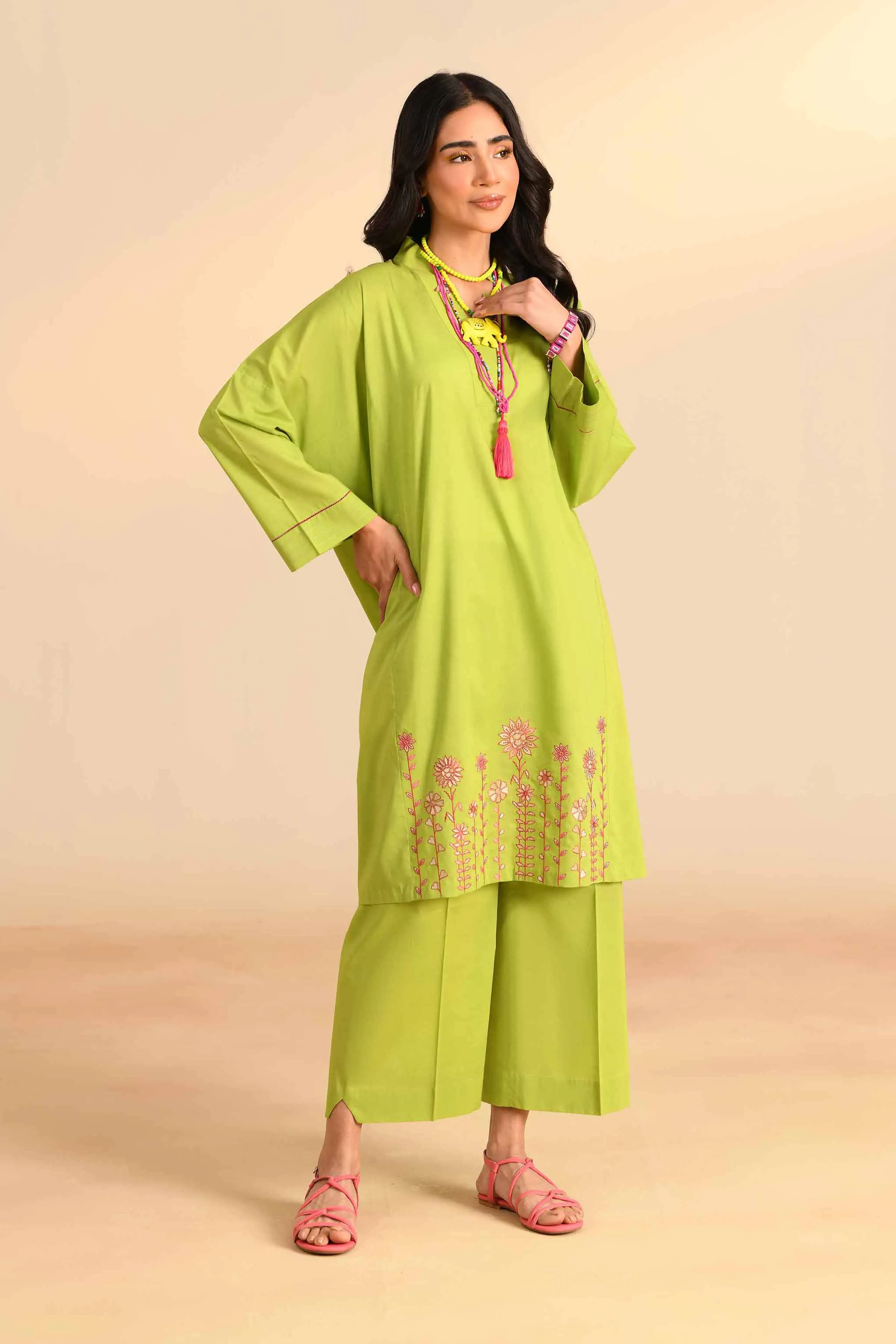 2 Piece - Embroidered Suit - PS24-28