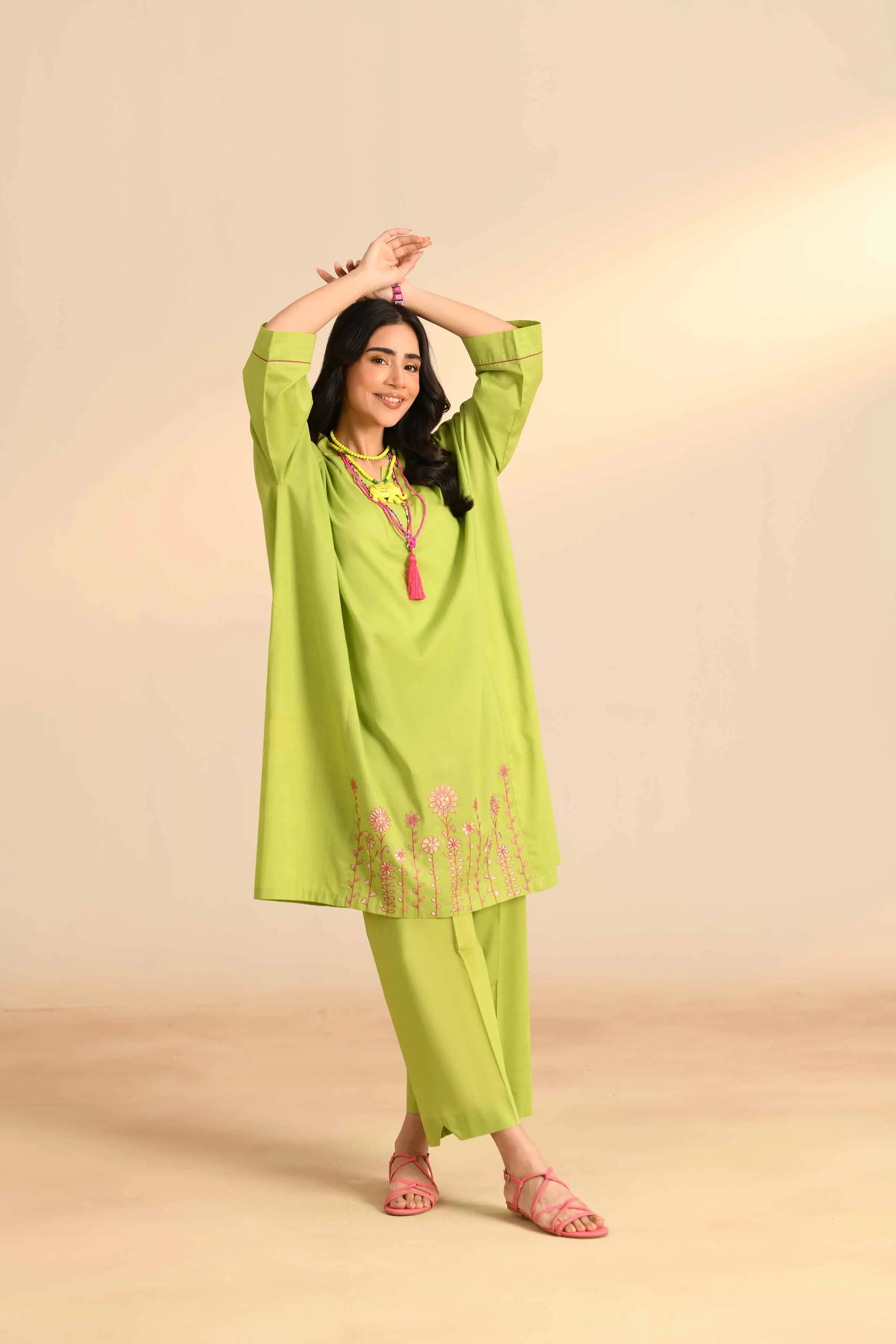 2 Piece - Embroidered Suit - PS24-28