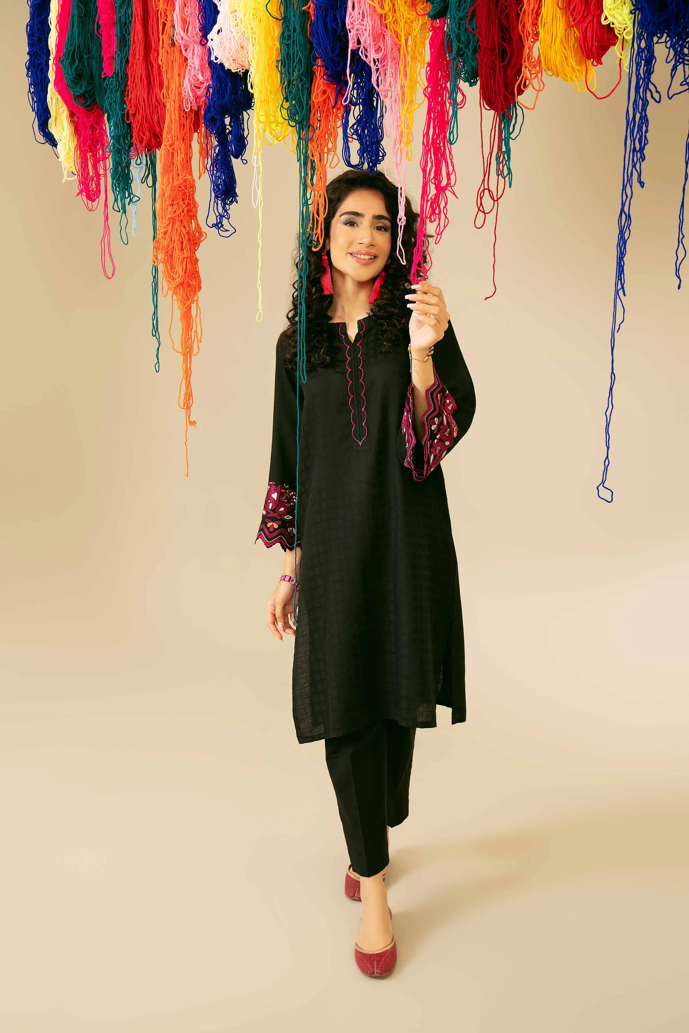 2 Piece - Embroidered Suit - PS24-31