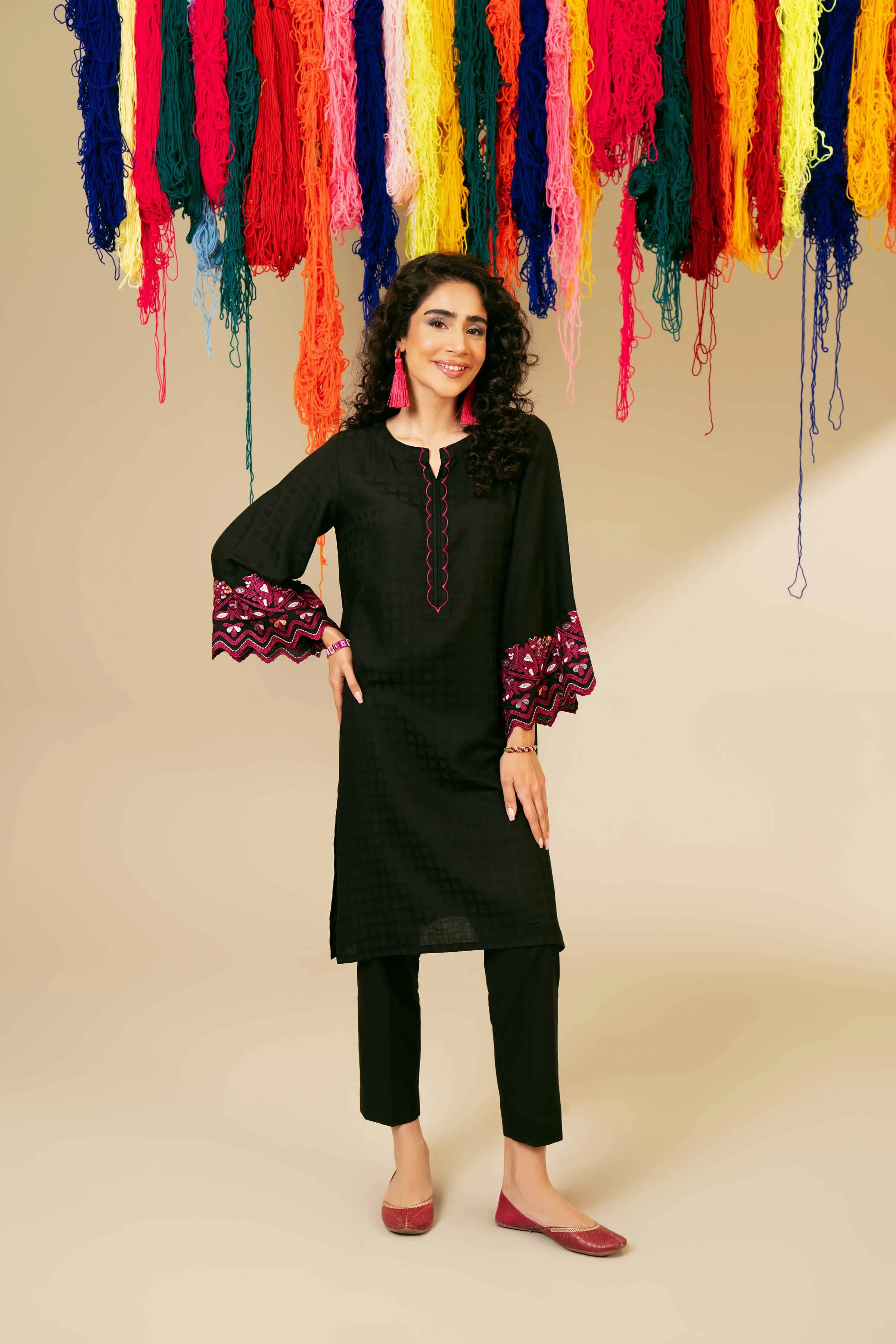 2 Piece - Embroidered Suit - PS24-31