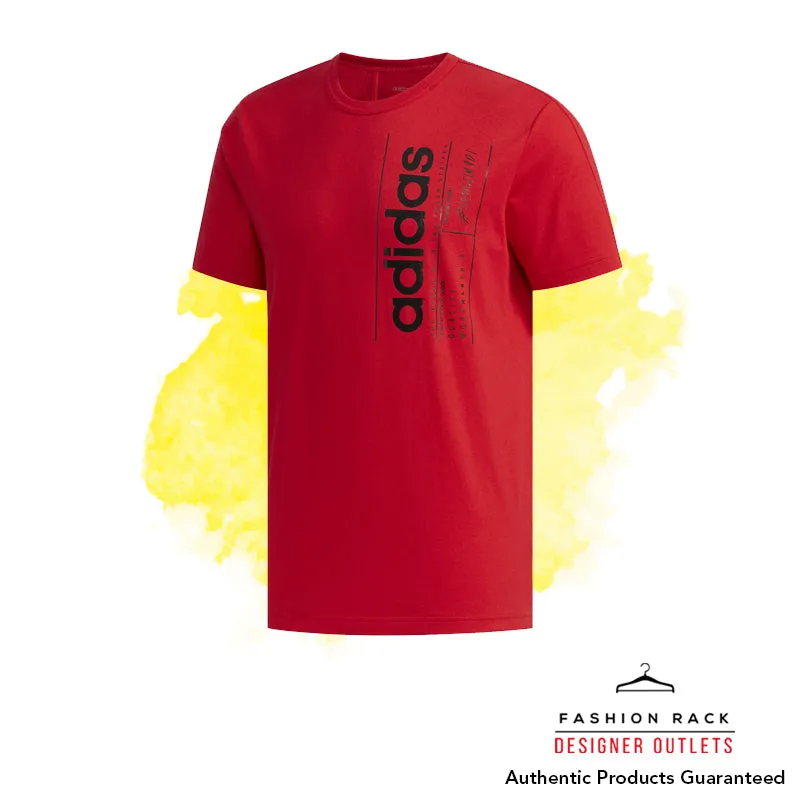 Adidas Brilliant Basics Tee Scarlet / Black