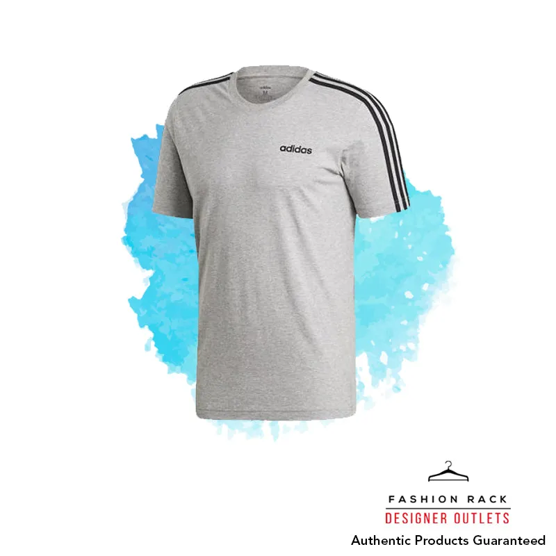 Adidas Essentials 3-Stripes Tee Medium Grey Heather / Black