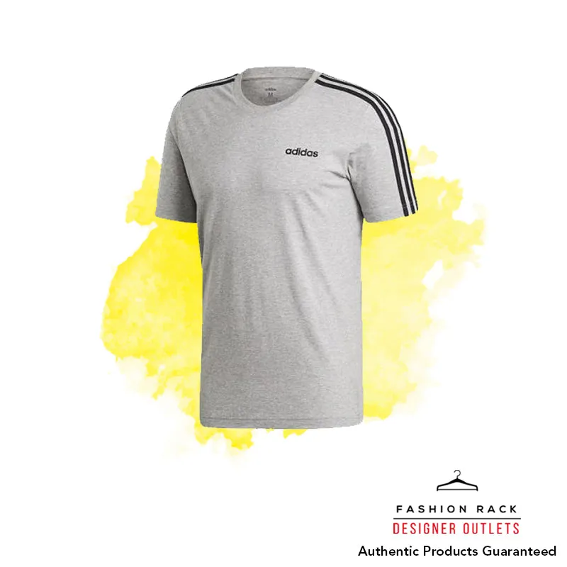 Adidas Essentials 3-Stripes Tee Medium Grey Heather / Black