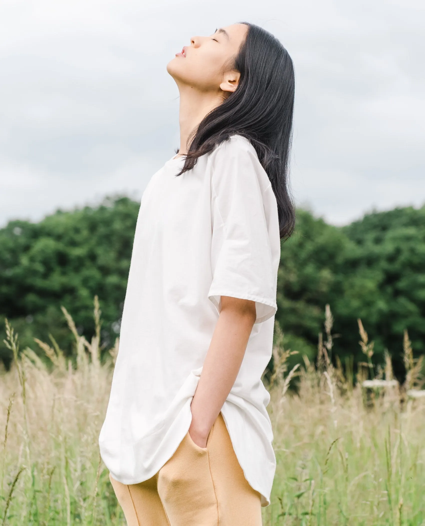 Andrea Organic Cotton Tunic In Off White