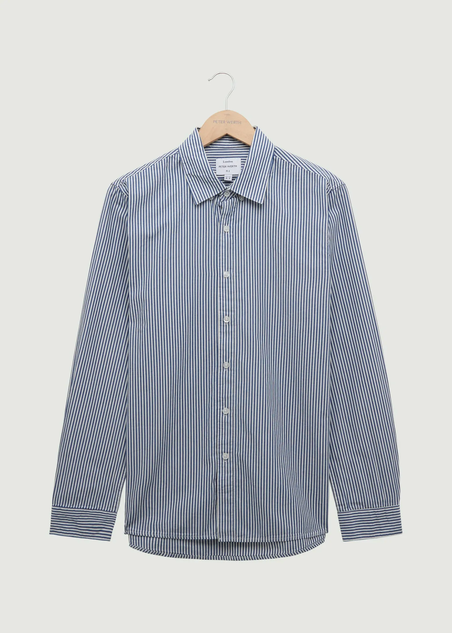 Beasley LS Shirt - Navy/White