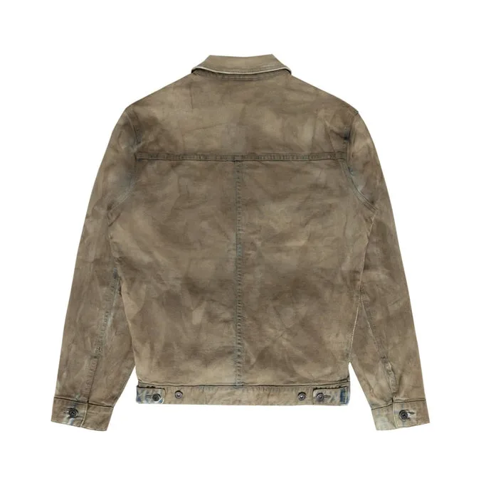 Big and Tall Overspray Utility  Jean Jacket - Hazelnut