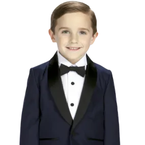 Boys Navy Shawl Executive Tuxedo 7580