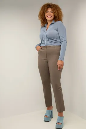 Curvy Tummy Control Pants with 5 Pockets