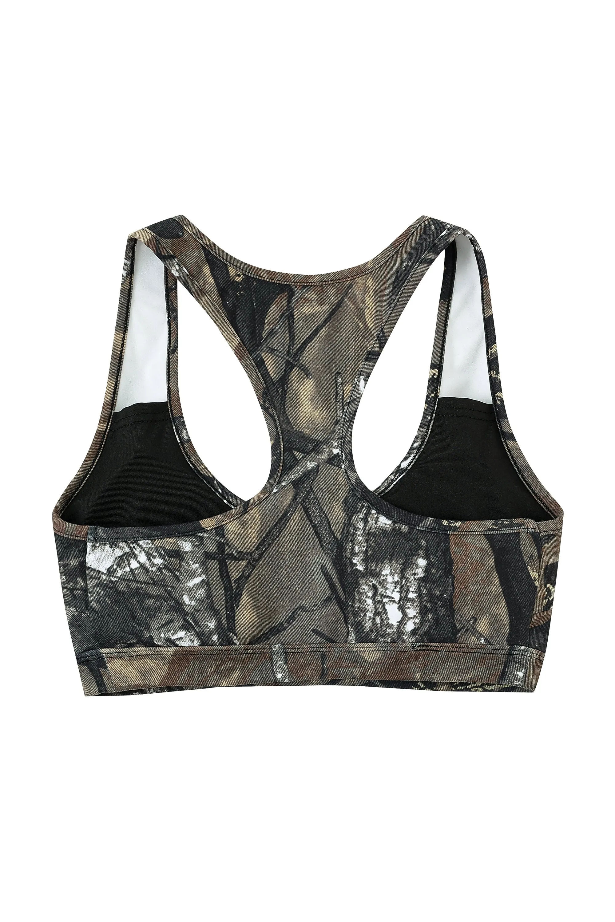 Forest Camo Yoga/Swim Racerback Bra