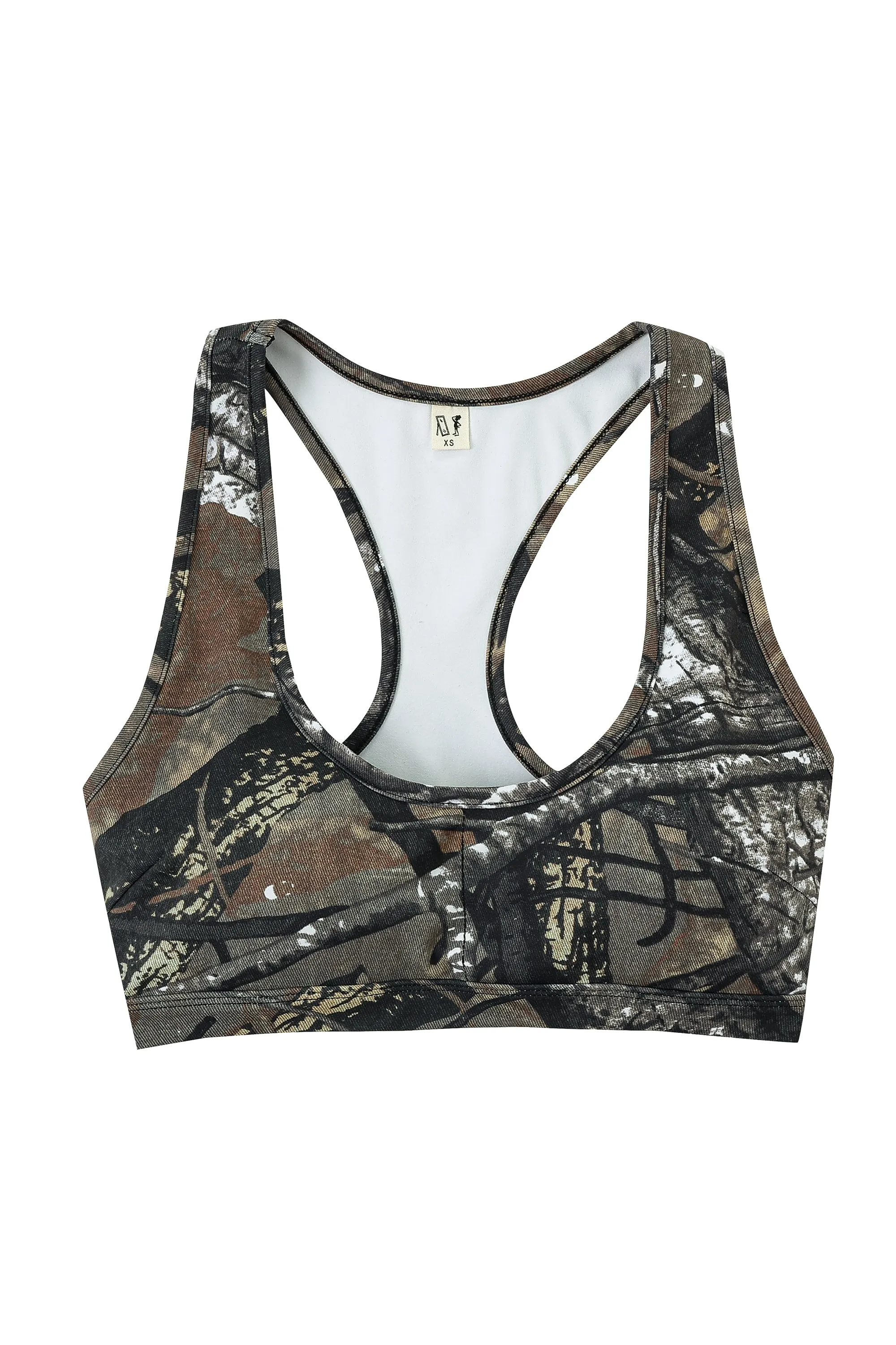 Forest Camo Yoga/Swim Racerback Bra