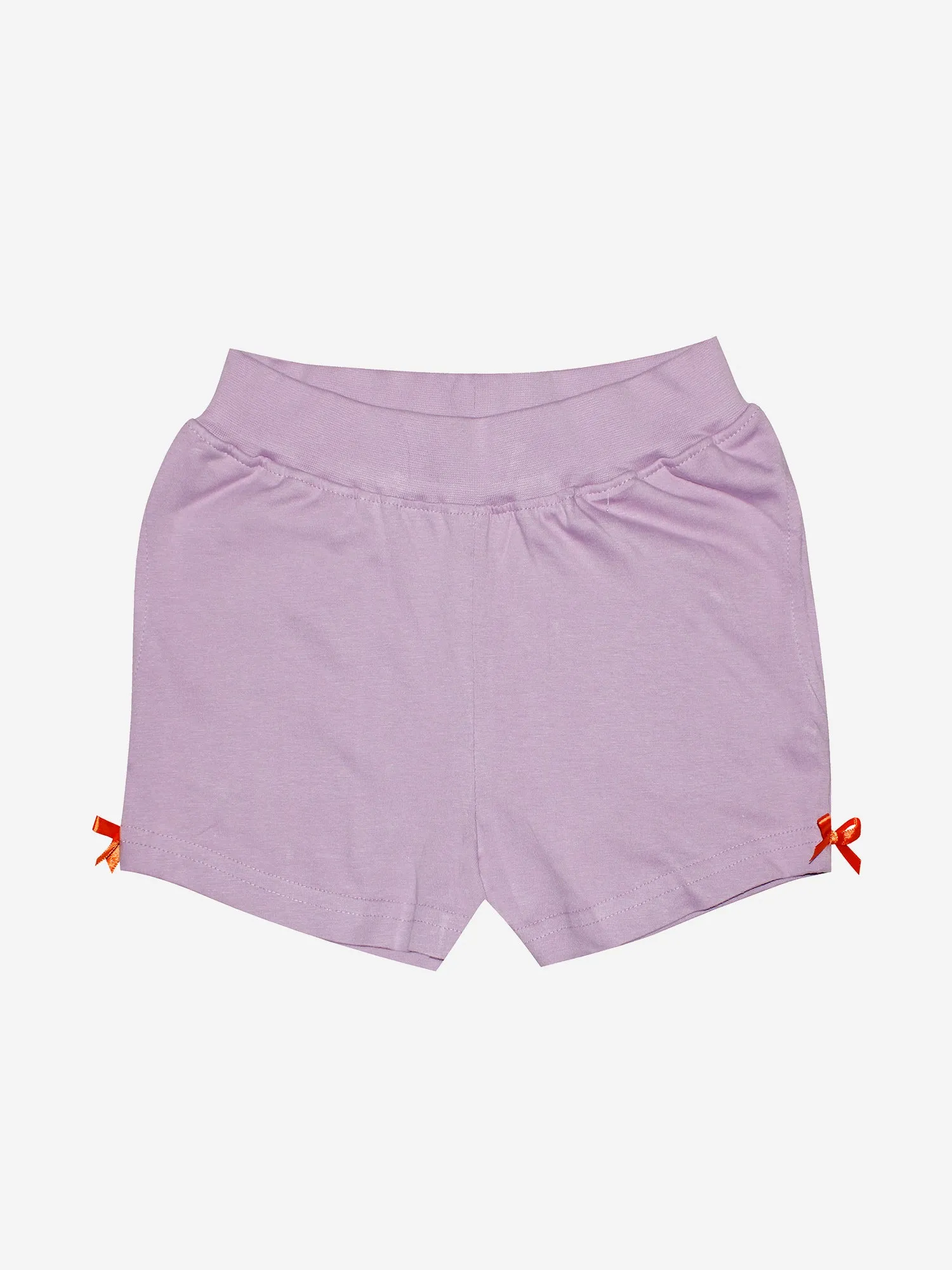 Girls Knit Hot Shorts With Back Pocket