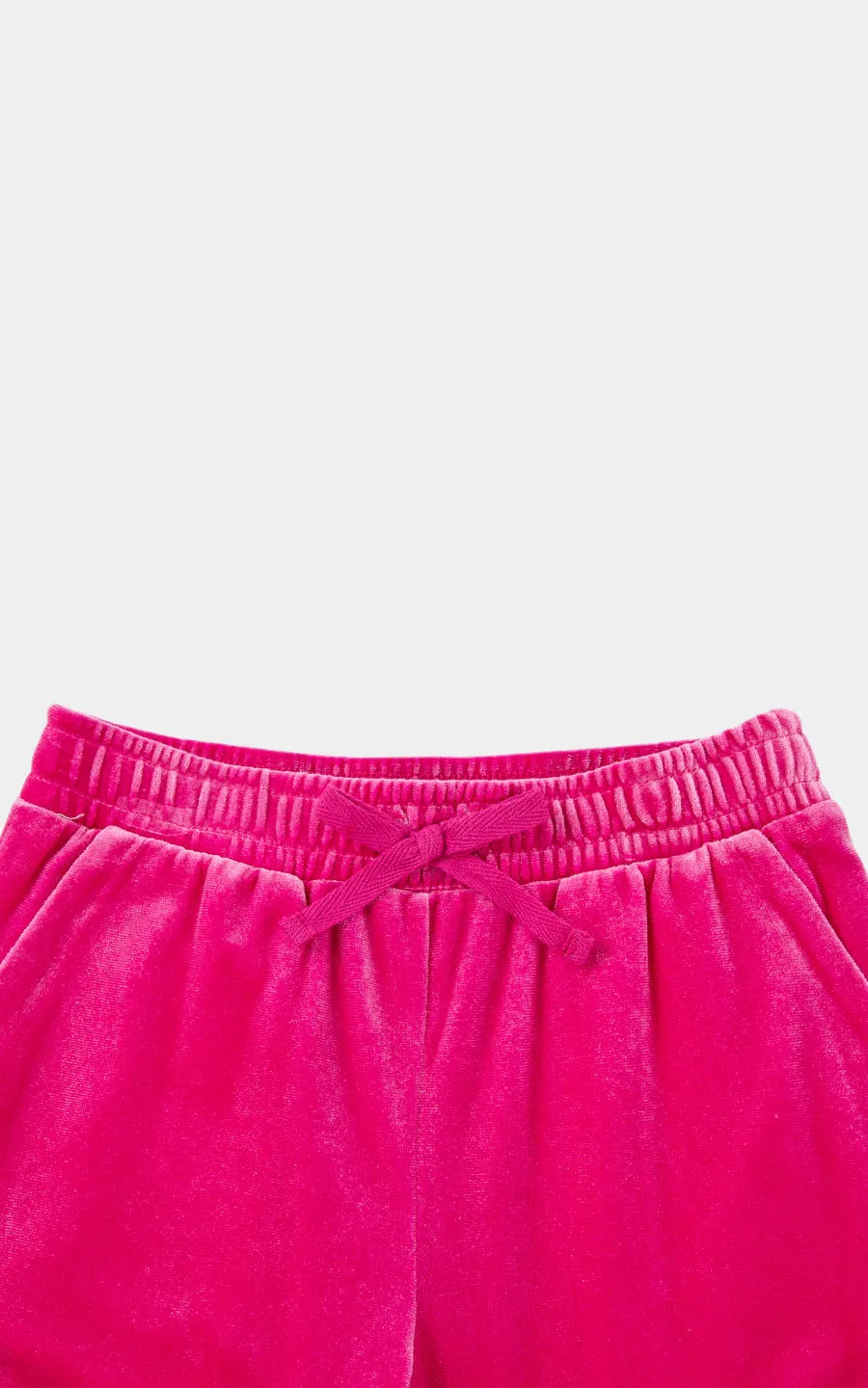 Girls Velour Knit Top & Pants 2-Piece Set