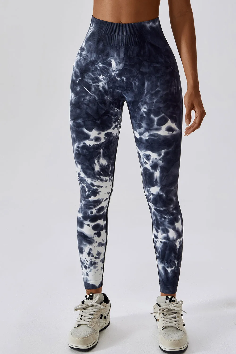 High Waist Tie-Dye Long Sports Pants