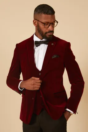 HUDSON - Wine Velvet Blazer