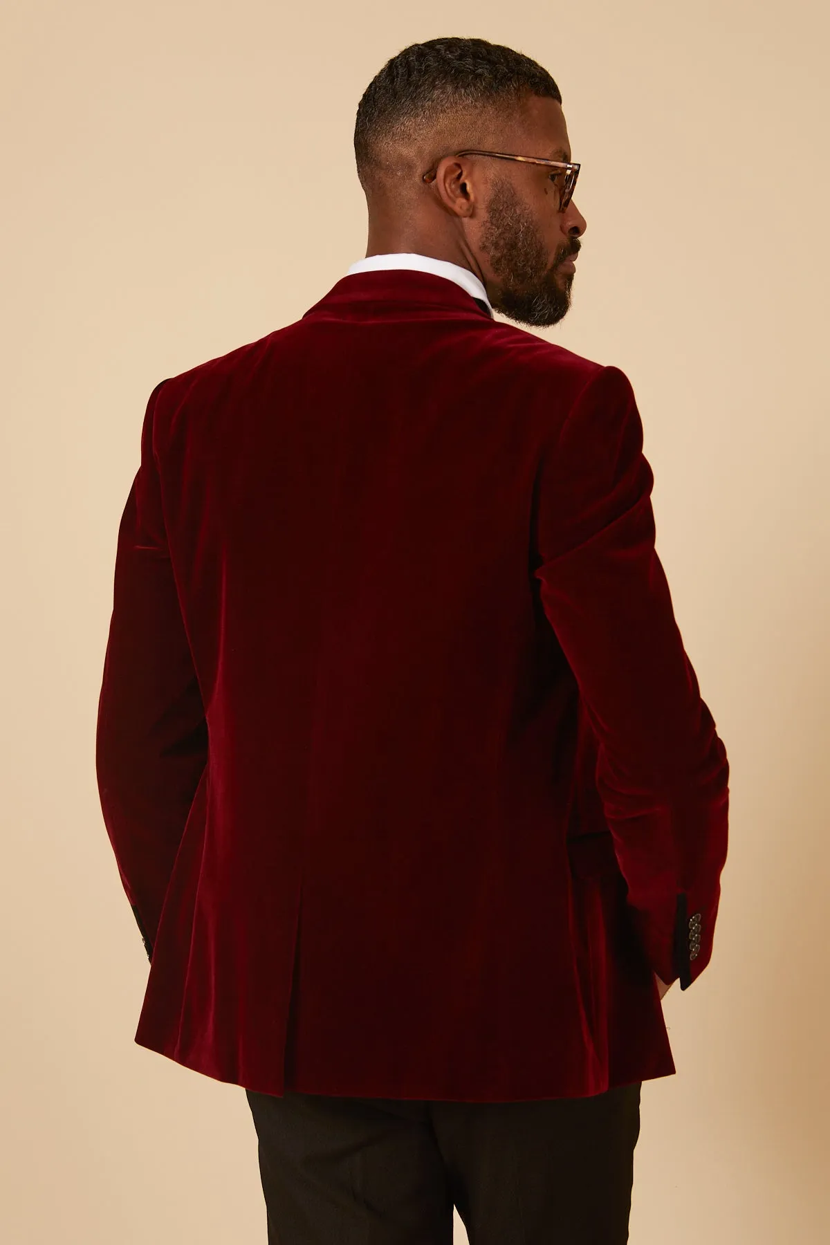 HUDSON - Wine Velvet Blazer