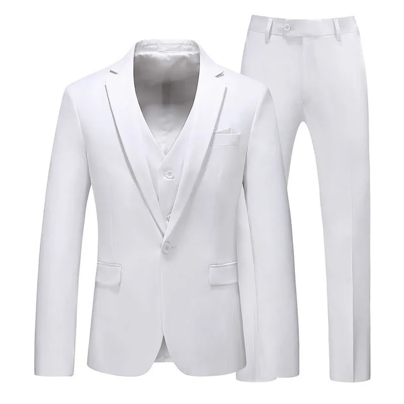 Men's Formal Wear Wedding Dress Tuxedo Banquet Slim Suit Office Wear Single Button 3 Pcs Suits | 711