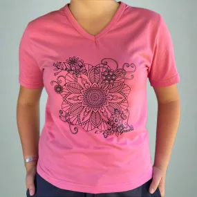 Pink T-Shirt with Mandala