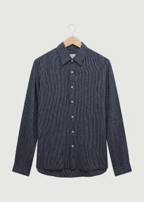 Raymont LS Shirt - Dark Navy/White