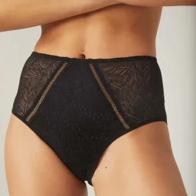 Simone Perele Comete -Retro Brief - Black , Pinky Sand