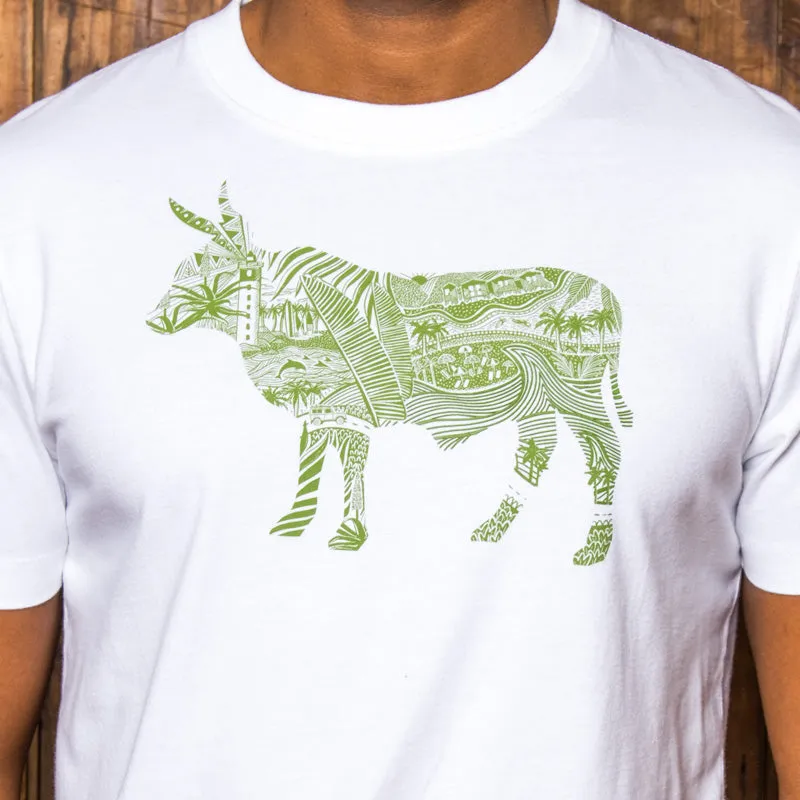 Surfs Up Doodle Nguni Crew Tee Pelican