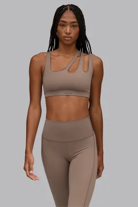 V_SCULPT® ASYMMETRIC SPORTS BRA - Tan