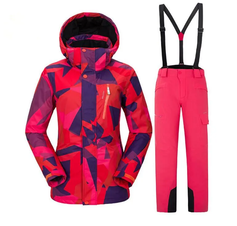 Winter Downhill Free Moving Ski Suit YK02 For Women