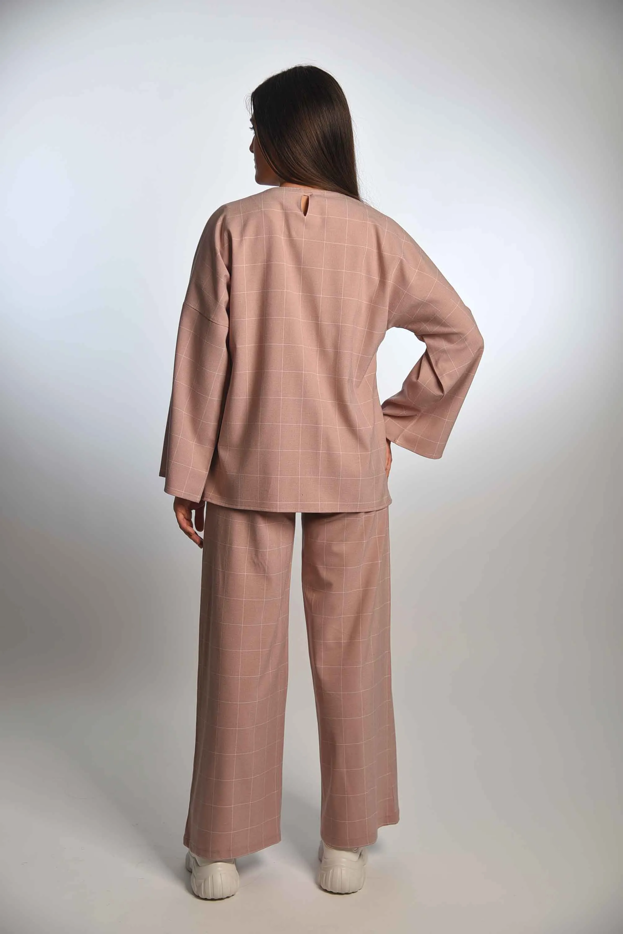 Woman’s Striped Set Shirt and Pants